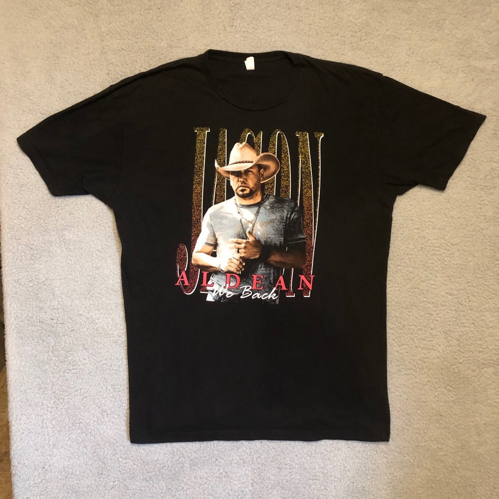 Jason Aldean We Back Tour 2020 Concert‎ T-Shirt Black Mens XL Graphic Tee